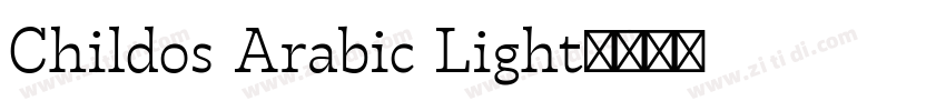 Childos Arabic Light字体转换